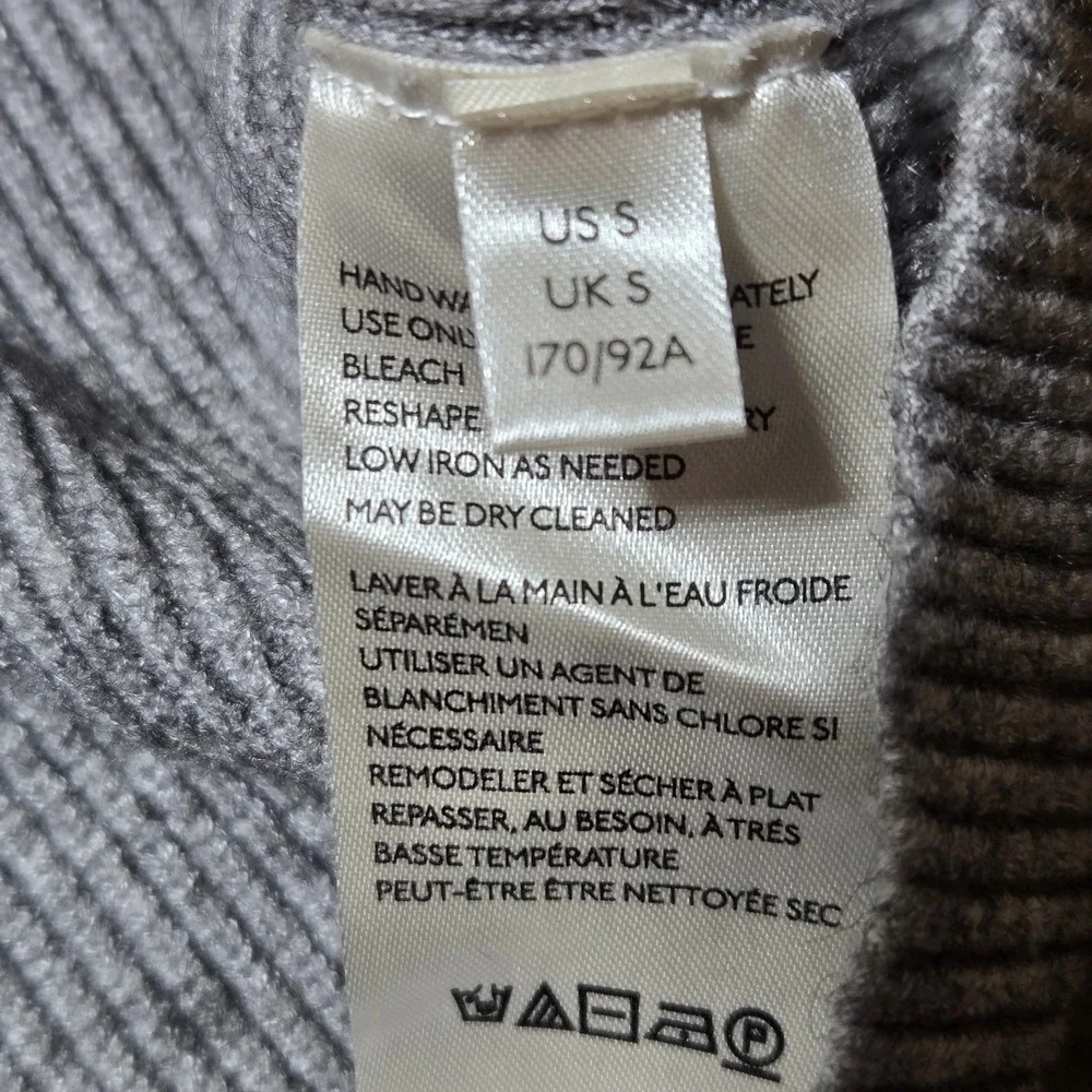 Free People SOFTLY STRUCTURED TUNIC SLOUCHY‎ FIT SWEATER in GREY Size Small
